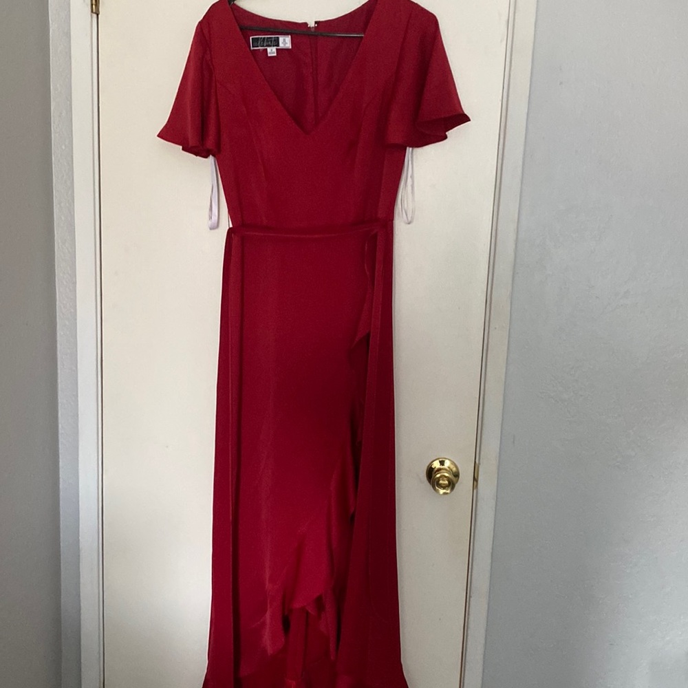 Beautiful Red long dress wear only ones